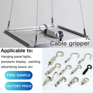 Pince à câble en acier inoxydable avec crochet, pince à fil d'acier réglable pour <span class=keywords><strong>suspension</strong></span> de lumières LED - Product Image 4