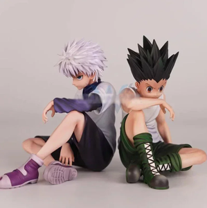 2 estilos Killua <span class=keywords><strong>Zoldyck</strong></span> GON FREECSS PVC Anime figura estatua colección modelo escritorio ornamento juguete niños regalo 10CM - Product Image 3