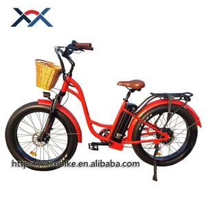 <span class=keywords><strong>Vélo</strong></span> <span class=keywords><strong>électrique</strong></span> <span class=keywords><strong>rétro</strong></span> 2 places 26 pouces pour <span class=keywords><strong>femme</strong></span>, 250 W, pneus larges - Product Image 4