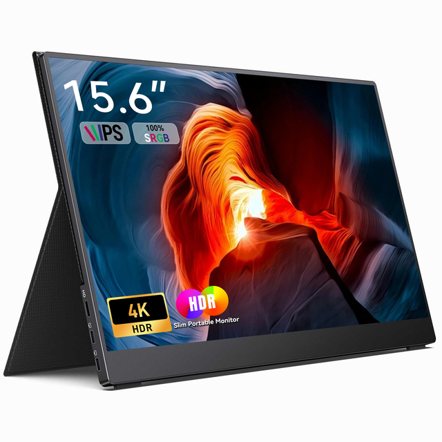 Customizable 15.6 Inch 144Hz/60Hz  IPS Gaming Monitor 2K/1080P HDR Dual Type-C Ports Compatible Laptop/Phone