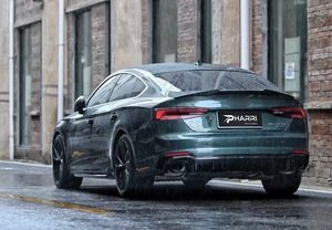 สำหรับ <span class=keywords><strong>Audi</strong></span> A5 8T ปี 2017-2019 ชุดแต่งกันชนหลังแบบ <span class=keywords><strong>RS</strong></span> <span class=keywords><strong>5</strong></span> พร้อมลิ้นดิฟฟิวเซอร์และปลายท่อไอเสียสแตนเลส - Product Image 3