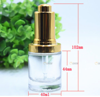Bouteilles de teinture de 20ml 30ml 60ml 120ml Vente en gros Bouteilles compte-gouttes en verre transparentes Bouteilles compte-gouttes en verre carrées