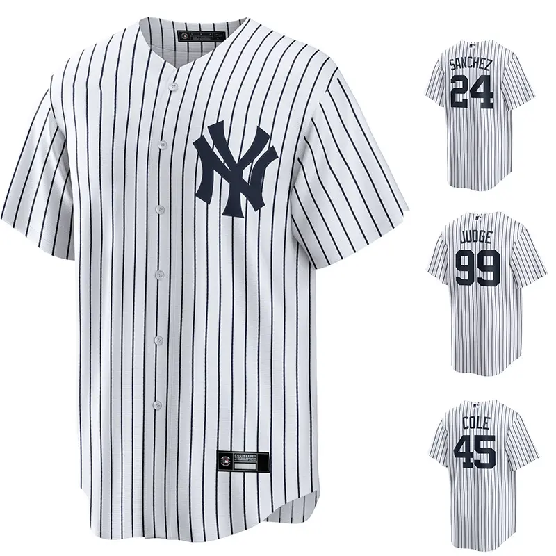 عالية الجودة رخيصة بالجملة قمصان رياضية الرجال نيويورك الرياضة مخصص التطريز نادي البيسبول جيرسي البيسبول قمصان