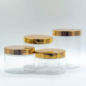 उच्च गुणवत्ता वाले पर्यावरण के अनुकूल प्लास्टिक बड़ी क्षमता 250 मिलीलीटर 300 मिलीलीटर 500 मिलीलीटर 600 मिलीलीटर स्पष्ट पालतू प्लास्टिक जार स्टॉक में सोने के ढक्कन के साथ - Product Image 3
