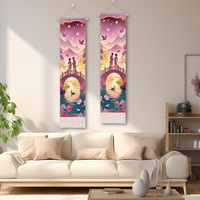 Décoration Murale Art Déco pour la Fête de Qixi, Murale Romantique en Coton et Lin pour la Saint-Valentin Chinoise, Décoration Intérieure pour Chambre et Salon, Marque JY