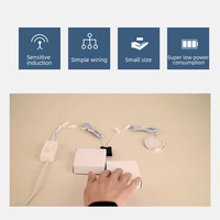Saklar Sensor Gerak Pintu Ganda 12V 24V untuk Lampu LED di Bawah Kabinet Lampu Lemari