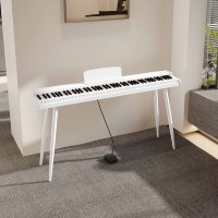 KIMFBAY Music Keyboard Digital Piano 88 Keys Piano Keyboard Professionnel Piano Portable