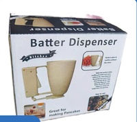 Nouveautés : Distributeur de pâte à gâteau 60 pièces/carton avec poignée, entonnoir manuel pour crêpes, séparateur de pâte, outils de pâtisserie, ustensiles de cuisson