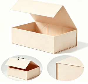 Ivory Board Flat Folding <b>Box</b> With Custom Design For Food Nut Candy <b>Storage</b> Gift Packaging - Product Image 2