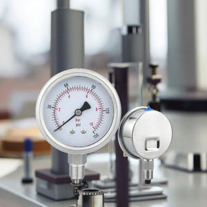 Manômetro de Pressão <span class=keywords><strong>Psi</strong></span> Personalizável com Tubo Bourdon, Manômetro de Pressão em Aço Inoxidável Resistente à Corrosão - Product Image 3