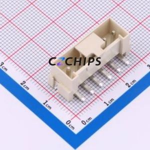WT396VL-064C-0W Wire-to-Board Pin Header SMD,P=3.96mm Connector 1x6P 3.96mm Vertical Mount VH - Product Image 1