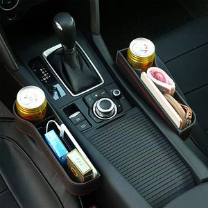 2 1 Pcs Leather Multifunctional Auto Accessories Filler <b>Storage</b> Car Seat Side Organizer Custom Logo - Product Image 3