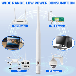 Superbat 6dBi 2,4 GHz 5GHz 5,8 GHz Antena de doble banda WiFi para Netgear R6400-100NAS AC1750 R6050 <span class=keywords><strong>AC750</strong></span> JCG JYRN4 - Product Image 5