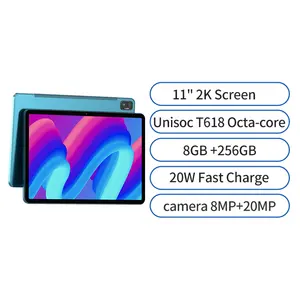 Tablet Android, Tablet PC 11 ''Layar 2K 8GB RAM 256GB ROM 8MP + 20MP Kamera Ganda 7680MAh 20W Pengisian Fakta 4G Lte Tablet Panggilan Telepon