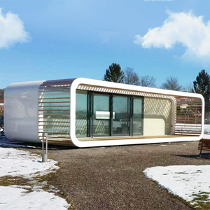 Éxito de Ventas 2025 Casa Contenedor de Lujo Tipo Cabaña Apple de 20 y 40 Pies, Villa Modular Prefabricada para Hogar, Oficina y Hotel - Product Image 5