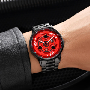 Nuevo Reloj de Pulsera de Cuarzo Original 3D Oficial Giratorio al por Mayor, Resistente al Agua, con Diseño de Anime Sharingan de Tres Puntas para <span class=keywords><strong>Sasuke</strong></span> - Product Image 5