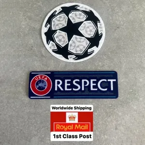 Personalizzato 3d sublimazione di ferro su floccina Tatami maglia calcio squadra di calcio del Club Badge Ucl Champions League 3d Flocking Patch