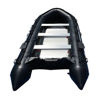 Solaire Marine 2.7M 0.9mm PVC Gonflable Assault Boat 3 Personne Transom Vitesse Kayak Latte Plancher En Aluminium Avec Accessoires Gratuits