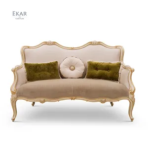 Bingkai Kayu Furnitur Mewah Mewah Set Sofa Gaya Turki Elegan Ruang Tamu Set Sofa Desain Mewah Perabot Rumah untuk Set Sofa