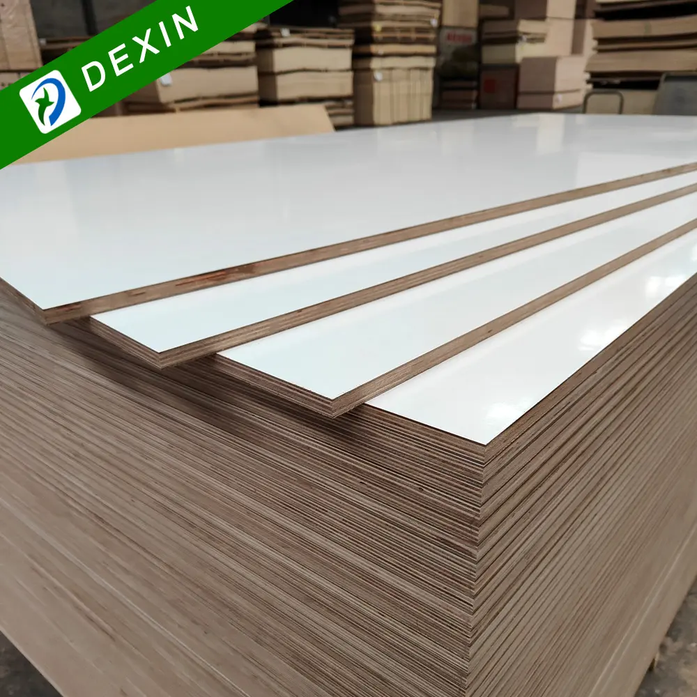 Sản phẩm tùy chỉnh E0/E1 lớp 18mm melamine nhiều lớp ván ép biển cho tủ