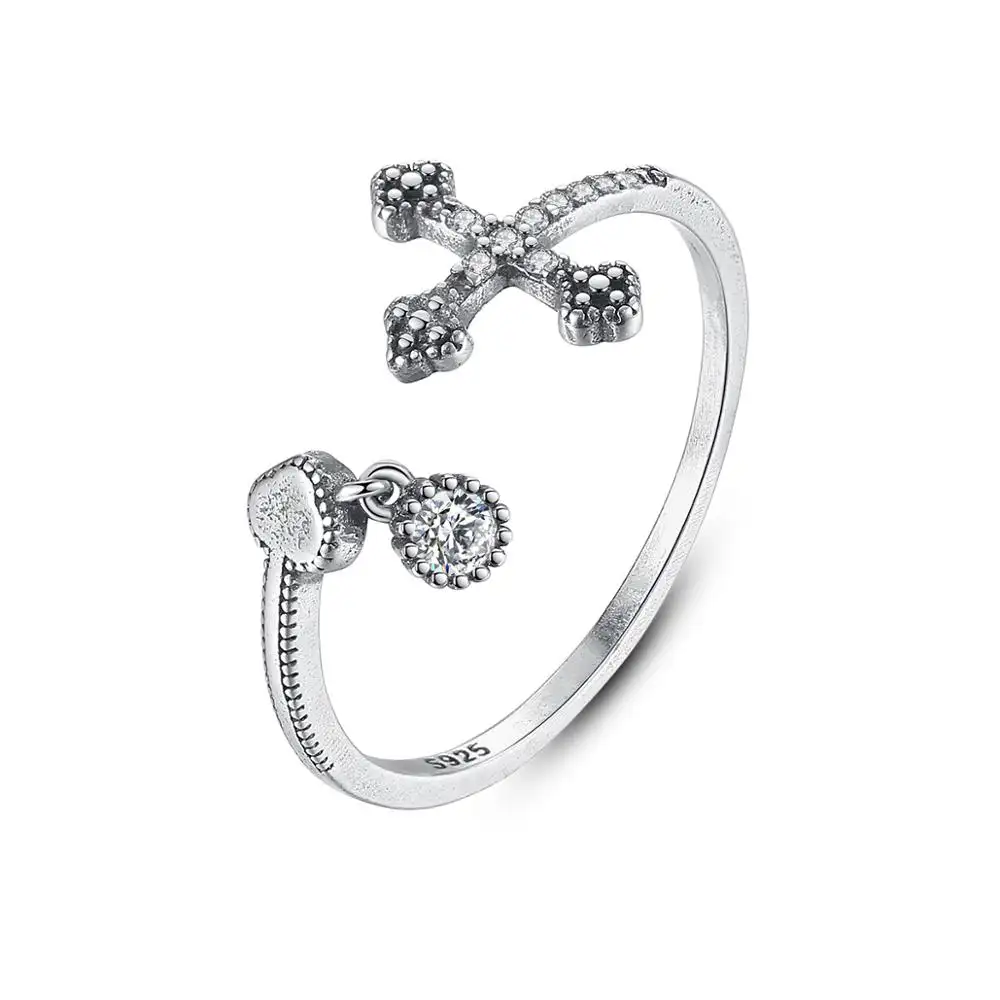 Czcity anel de dedo feminino, preto, diamante, tendência de dedo, prata 925 zircônia cúbica