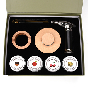 WEIBU 2023 Bartending Cocktail Smoker Kit Set With Torch And 4 Kind Of Wood Chips Old Fashion Cocktail Smoker Gift For Father