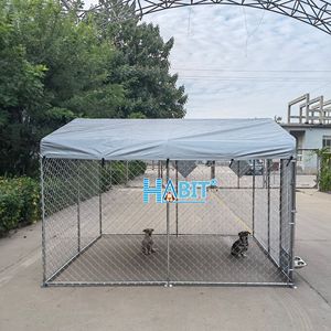 頑丈な屋外用ドッグラン＆ケネル：特大亜鉛メッキ鋼製エクササイズペン（大型犬・巨大犬用シェルター付き） - Product Image 5