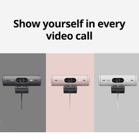 Webcam Brio 500 1080p HDR Full HD dengan Koreksi Cahaya dan Auto-framing