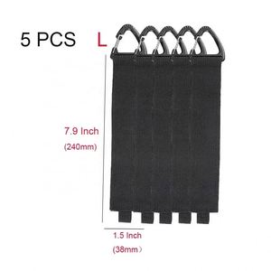 Sangles de rangement robustes à boucles auto-agrippantes, auto-adhésives, écologiques, avec boucle triangulaire double face - Product Image 3
