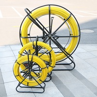 Tige de tirage en fibre de verre de 4 mm x 100 m pour câble de réseau fibre optique, idéale pour l'installation de câbles dans les conduits.