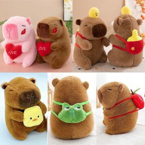 Çocuklar için toptan sevimli hayvan Capybara peluş oyuncaklar özel Capibara dolması Plushie bebekler Juguetes aleche de marsopa sin aletas - Product Image 4