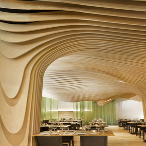 Tùy Chỉnh Thực Hiện Hiện Đại Thiết Kế Nhôm Đục Trần Bảng Điều Chỉnh Đồ Họa Trang Trí Tường Gạch Tính Năng Nghệ Thuật Cho Không Gian Trong Nhà - Product Image 4