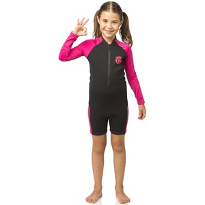 CRESSI LITTLE SHARK SHORTY XDG006408 Muta Subacquea 7mm Nera/Rosa per Ragazzi 13/14 Anni - Product Image 1