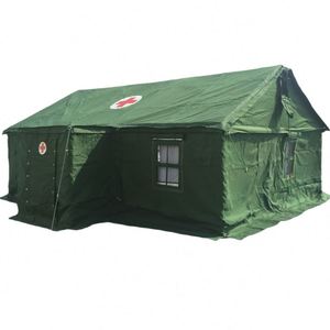 Good Custom Durable Heavy Duty Tenda Waterproof <b>Canvas</b> Four-season Tactical Outdoor Medical Tent Steel Tube <b>Frame</b> One Bedroom - Product Image 2