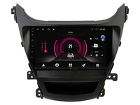 Lecteur DVD de voiture Android 14 avec écran tactile 9 pouces UPsztec 1080p pour Hyundai Elantra Series avec GPS