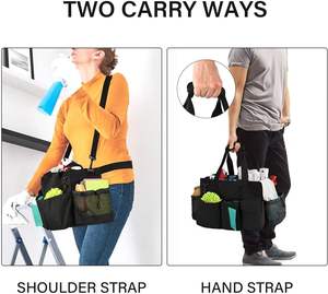 Échantillon gratuit, fabrication OEM, grands sacs de rangement pour produits de nettoyage, sac de transport portable pour produits de nettoyage avec poignée - Product Image 3