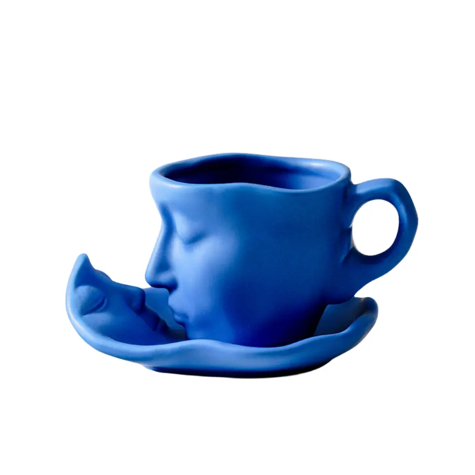 World-selling ceramic coffee cup saucer 260ML Bizarre April Fool's gift giving
