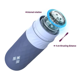 High-frequency Men's Electric Masturbation Cup TPE Dildo Design 10 Adjustable Rotation Modes Hands-free Waterproof IPX7 <b>Vibrator</b> - Product Image 4