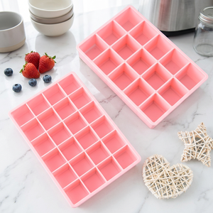 Bandeja de silicona para cubitos de hielo con tapa, molde de 15/24 rejillas de grado alimenticio de fácil desmolde para whisky, cócteles, café y preparación en la cocina - Product Image 5