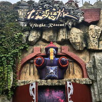 Talisman gonflable géant personnalisé motif vague chinois, résistant à l'eau et au soleil, pour entrée de parc à thème ou maison hantée