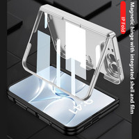 Coque de téléphone avec béquille pour Apple iPhone Duo, pour iPhone Ultra, avec protection de charnière, film en verre trempé et coque de protection en verre