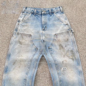 custom <b>men</b> denim <b>jeans</b> Factory Distress Wash Double Knee complet <b>jean</b> homme Tactical Skate <b>Work</b> Baggy Fit trench en <b>jean</b> - Product Image 4