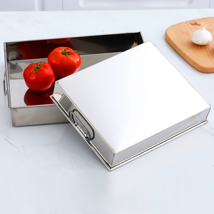 Moule à base plate pour <span class=keywords><strong>plaque</strong></span> carrée à <span class=keywords><strong>angle</strong></span> droit en acier inoxydable pour le refroidissement et la mise en forme de gâteaux à la vapeur - Product Image 6