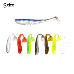 Soft Plastic Lure Fishing Plastic Bait Wholesale Swim Soft Plastic Wobbers Fishing Lure T-tail Bait