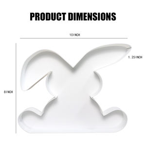 Contenedor de Dulces de Plástico con Forma de Conejo de Pascua, Rellenable, de 25.4 cm, Color Chocolate - Product Image 2