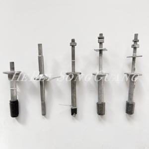 ฉนวนชุบสังกะสีแบบจุ่มร้อนแบบพิน-อุปกรณ์ป้องกันการกัดกร่อนความแข็งแรงสูงสำหรับระบบส่งและกระจายพลังงาน - Product Image 3