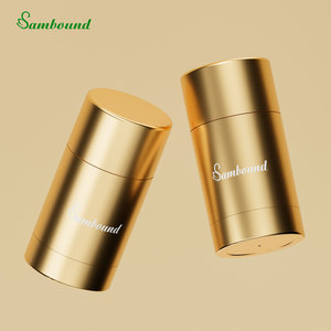 Custom Eco-Friendly 75G Deodorant Stick <b>Tubes</b> Gold Electroplated PP <b>Plastic</b> Cap for Solid Deodorant Cosmetic Packaging (Custom - Product Image 3