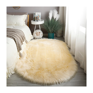 Tùy chỉnh Hot Bán nhà trang trí da cừu Fluffy thảm thảm cho phòng khách tamis tepete Faux Fur rug - Product Image 5
