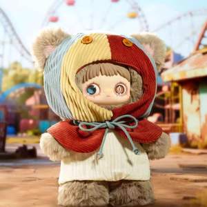 MayMei 400%, Serie de feria olvidada con temática de animales, caja ciega de felpa de vinilo, muñecas bonitas decorativas, juguete encantador, Macaron - Product Image 4