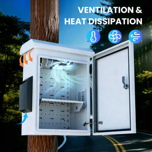 Boîtier électrique extérieur Namunanee avec thermostat et <span class=keywords><strong>ventilateur</strong></span>, en acier laminé à <span class=keywords><strong>froid</strong></span>, boîtier électronique en métal, poutre arrière en alliage d'aluminium - Product Image 3